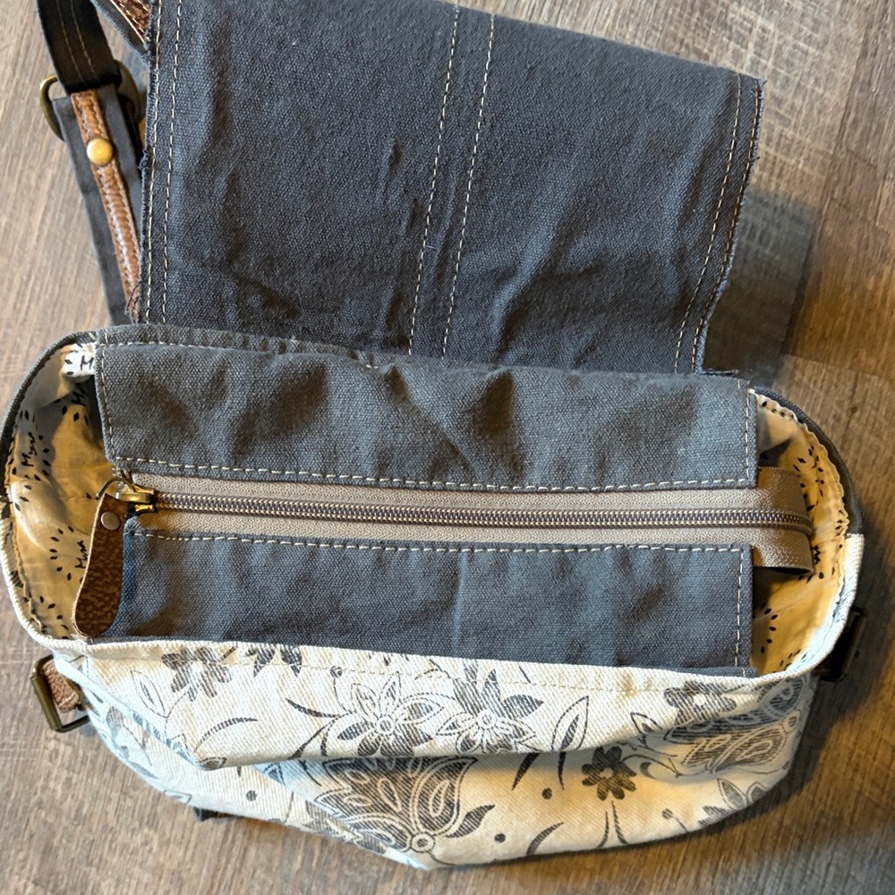 Myra Bag Brown and Cream Backpack - Picture 7 of 12